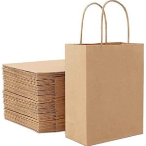 اكياس ورقية لون بني مقاسات متعددة
